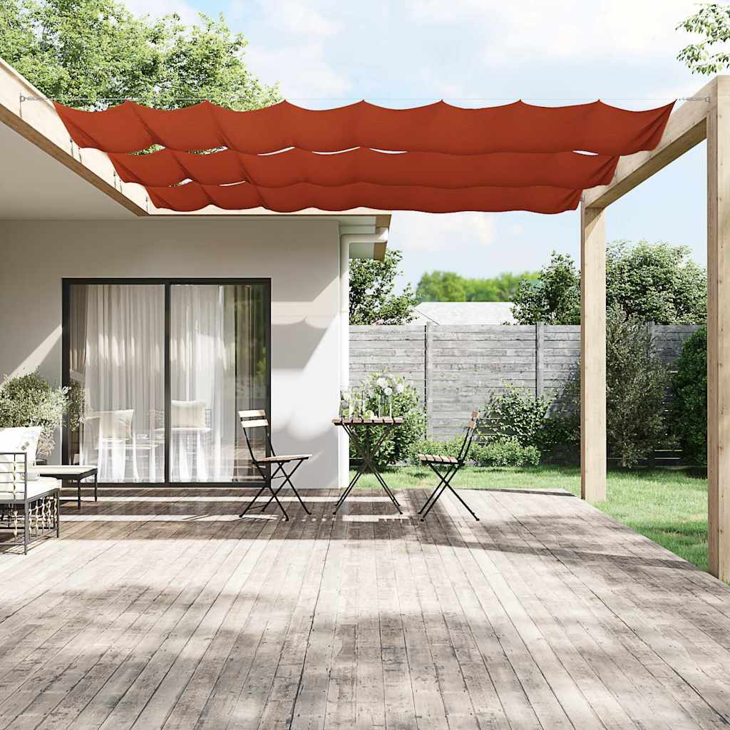 Vidaxl luifel verticaal 140x600 cm oxford stof terracottakleurig