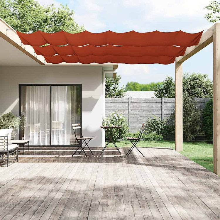 Vidaxl luifel verticaal 140x800 cm oxford stof terracottakleurig