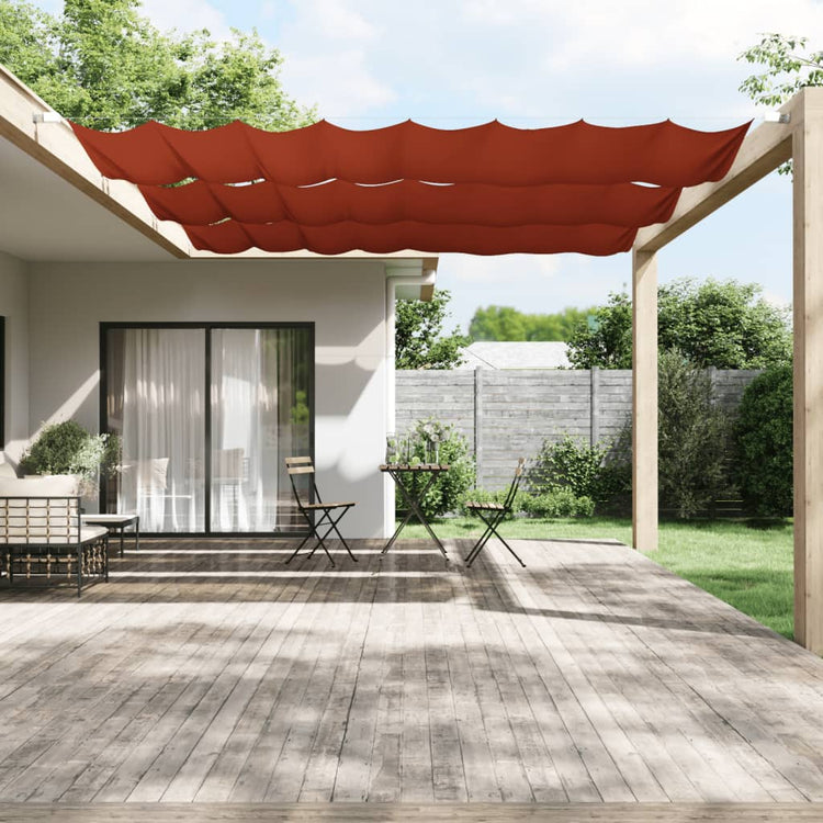 VidaXL Luifel verticaal 180x360 cm oxford stof terracottakleurig