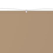 Vidaxl luifel verticaal 60x600 cm oxford stof taupe - afbeelding 3
