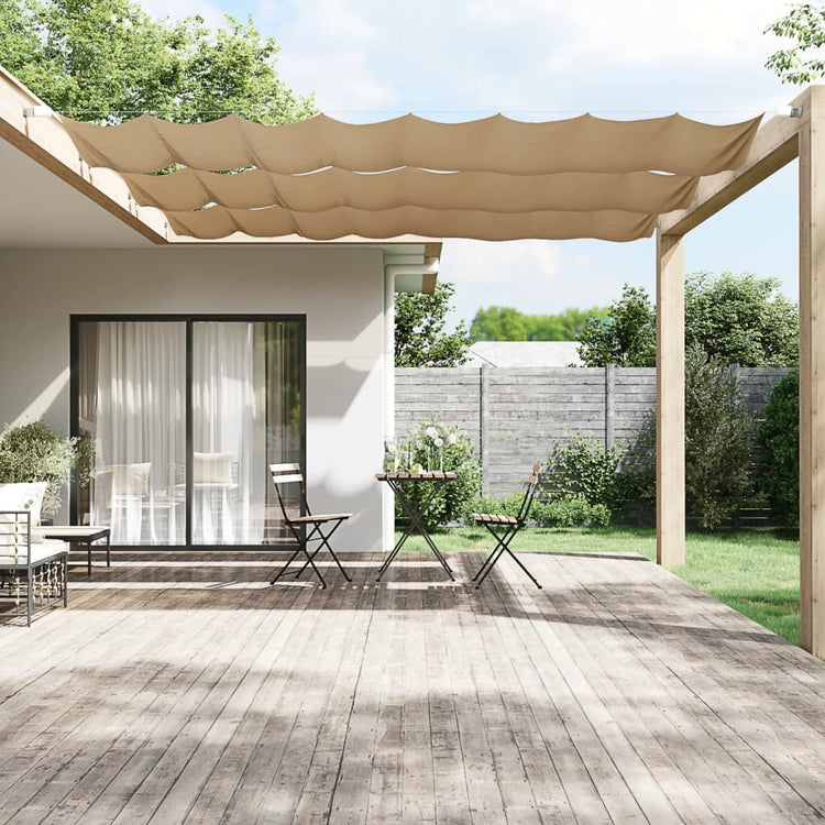 Vidaxl luifel verticaal 60x600 cm oxford stof taupe