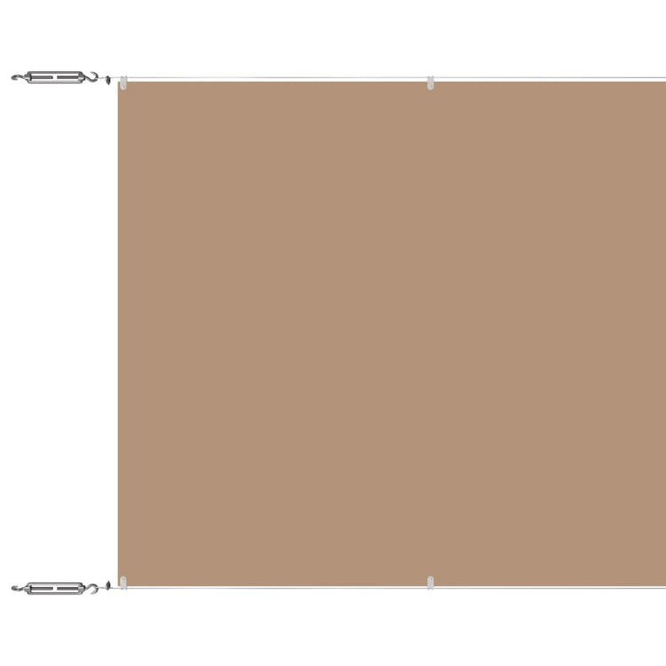 Vidaxl luifel verticaal 60x1200 cm oxford stof taupe