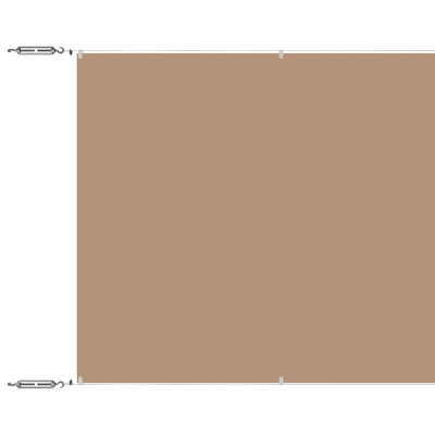 Vidaxl luifel verticaal 60x1200 cm oxford stof taupe
