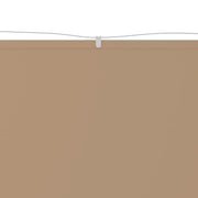 Vidaxl luifel verticaal 100x270 cm oxford stof taupe - afbeelding 3
