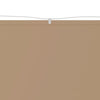 Vidaxl luifel verticaal 100x360 cm oxford stof taupe