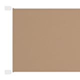 Vidaxl luifel verticaal 100x600 cm oxford stof taupe - afbeelding 2