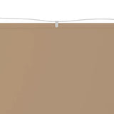 Vidaxl luifel verticaal 100x600 cm oxford stof taupe - afbeelding 3