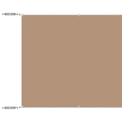 Vidaxl luifel verticaal 100x100 cm oxford stof taupe