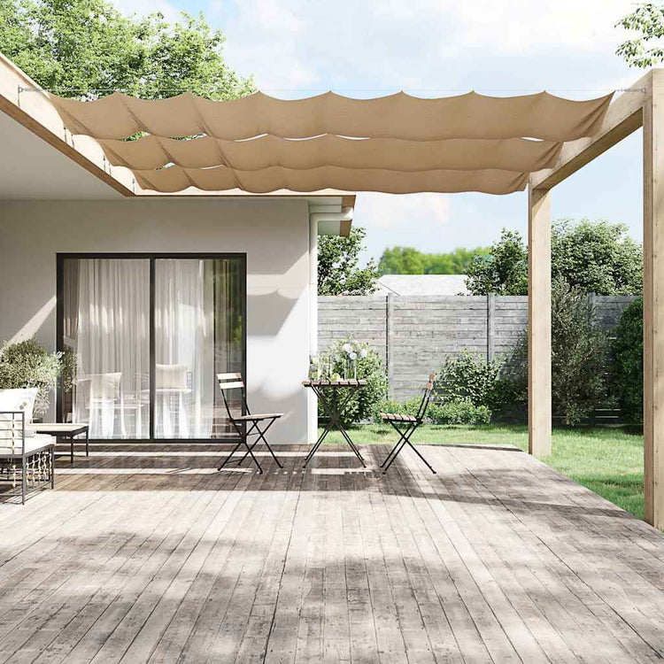 Vidaxl luifel verticaal 140x600 cm oxford stof taupe