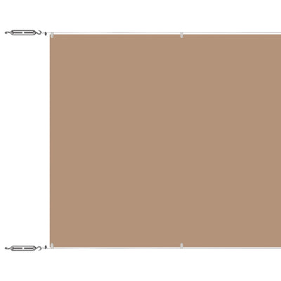 Vidaxl luifel verticaal 140x800 cm oxford stof taupe
