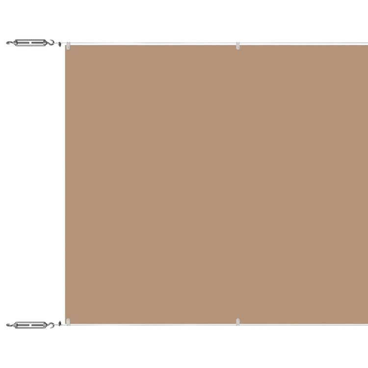 Vidaxl luifel verticaal 140x800 cm oxford stof taupe