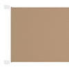 Vidaxl luifel verticaal 180x600 cm oxford stof taupe