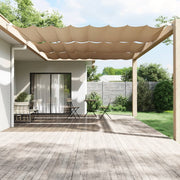 Vidaxl luifel verticaal 250x420 cm oxford stof taupe - afbeelding 1