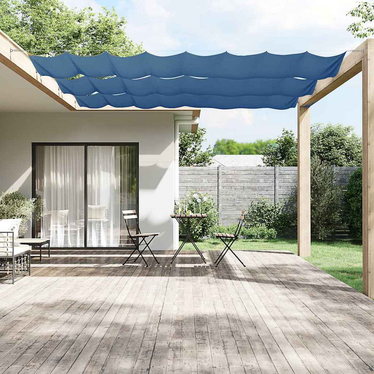Vidaxl luifel verticaal 140x1000 cm oxford stof blauw