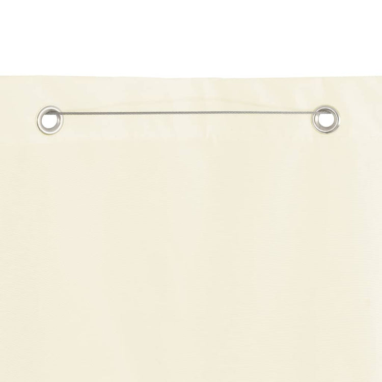 VidaXL Balkonscherm 120x240 cm oxford stof crèmekleurig
