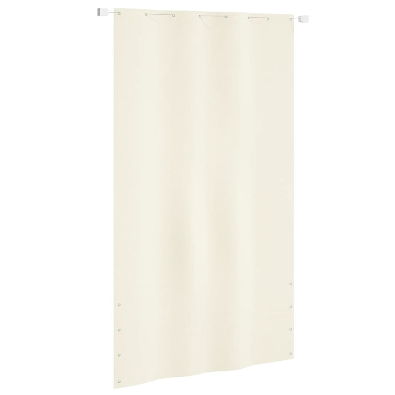 VidaXL Balkonscherm 140x240 cm oxford stof crèmekleurig