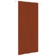 VidaXL Balkonscherm 120x240 cm oxford stof terracottakleurig - afbeelding 1