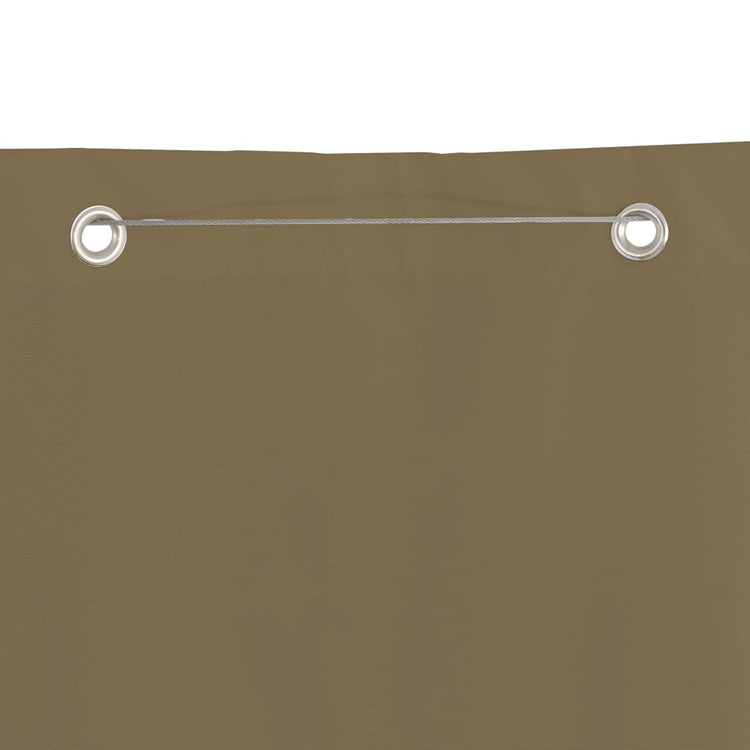 Vidaxl balkonscherm 140x240 cm oxford stof taupe