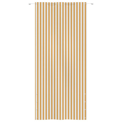 VidaXL Balkonscherm 120x240 cm oxford stof geel en wit