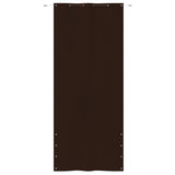 Vidaxl balkonscherm 120x240 cm oxford stof bruin - afbeelding 2