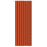 Vidaxl balkonscherm 80x240 cm oxford stof oranje en bruin - afbeelding 2