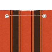 Vidaxl balkonscherm 80x240 cm oxford stof oranje en bruin - afbeelding 3