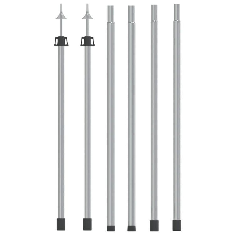 Vidaxl luifelstokken 2 st telescopisch 102-260 cm aluminium