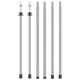 Vidaxl luifelstokken 2 st telescopisch 102-260 cm aluminium