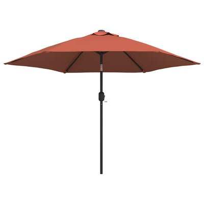 Vidaxl parasol met metalen paal 300 cm terracottakleurig