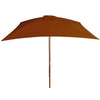 Vidaxl parasol met houten paal 200x300 cm terracottakleurig