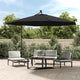 Vidaxl zweefparasol met led-verlichting 350 cm zwart