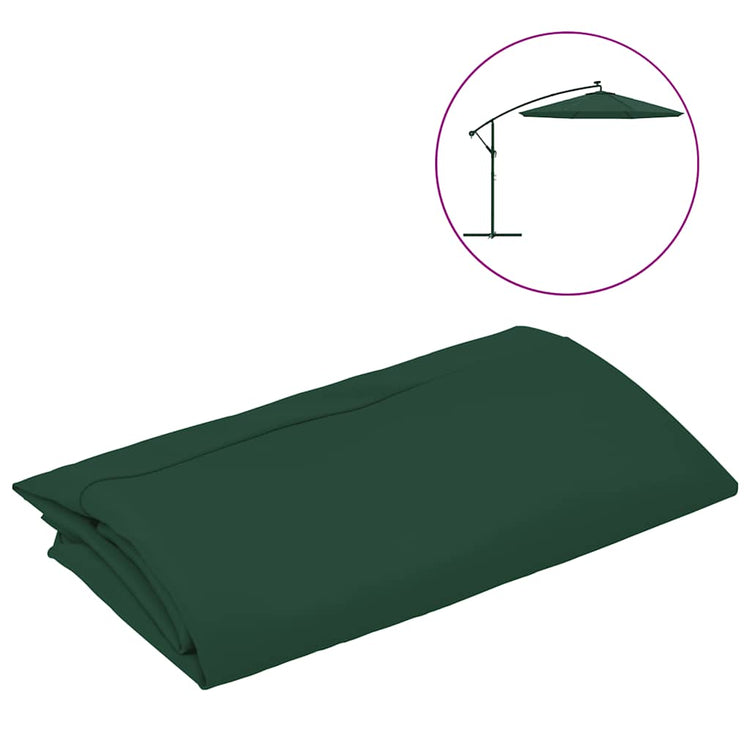 Vidaxl vervangingsdoek voor tuinparasol 300 cm groen