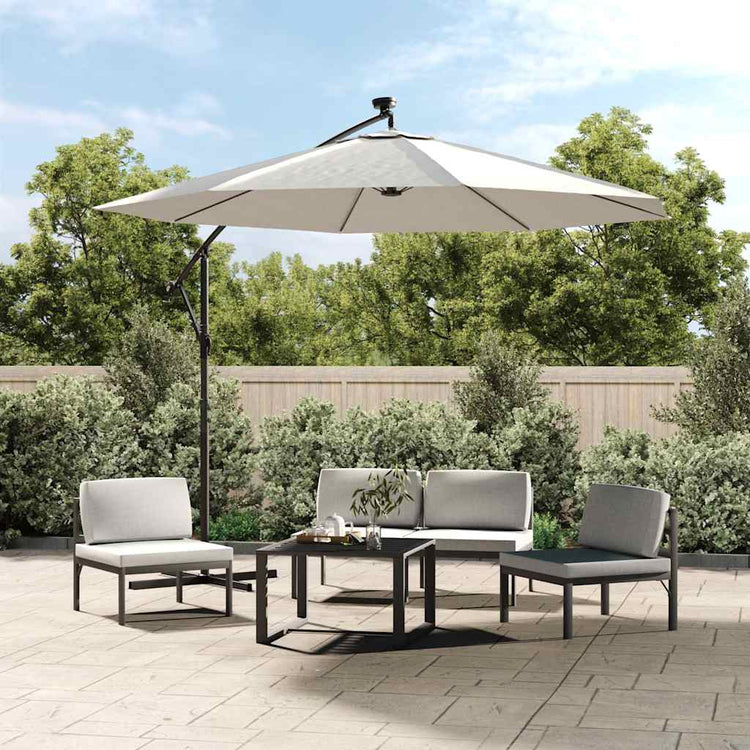 Vidaxl vervangingsdoek voor tuinparasol 300 cm zandwit
