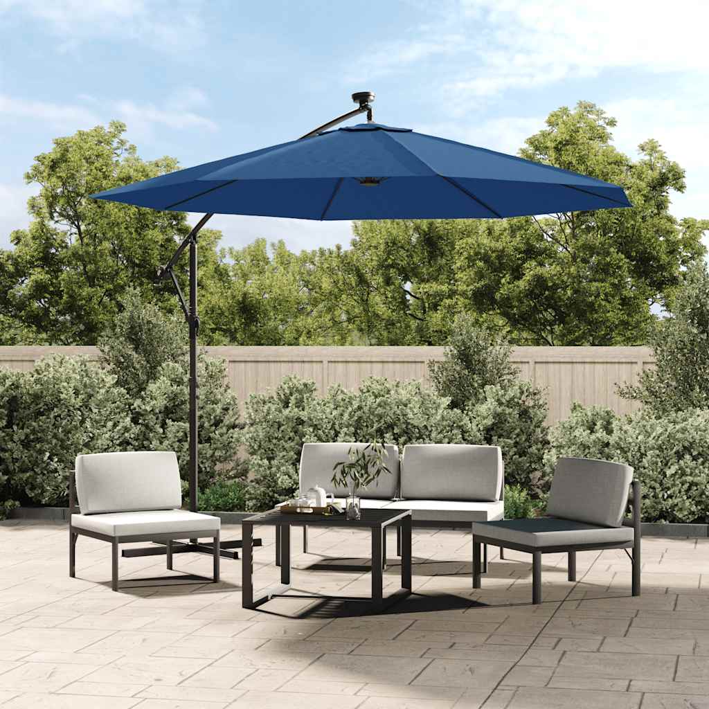 Vidaxl vervangingsdoek voor tuinparasol 300 cm azuurblauw