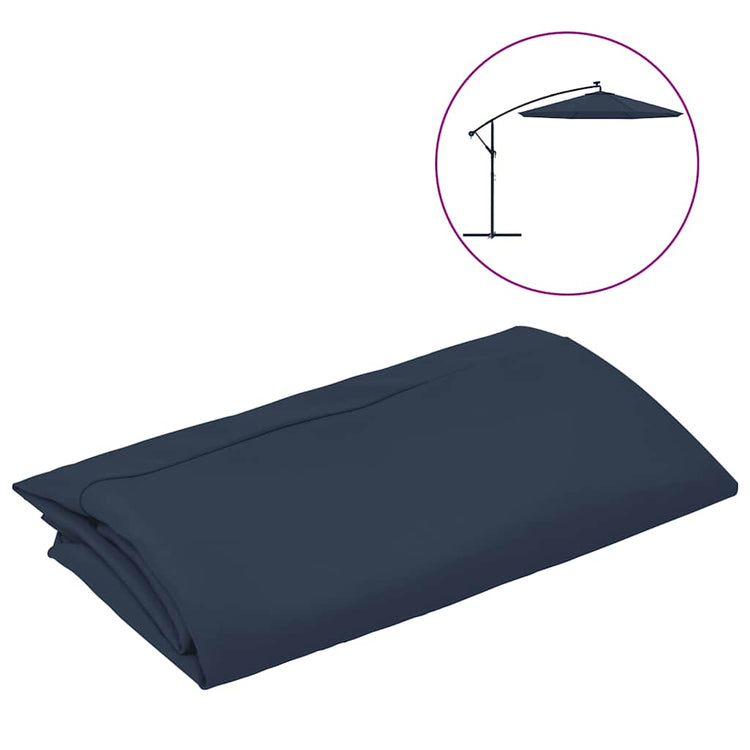 Vidaxl vervangingsdoek voor tuinparasol 350 cm blauw