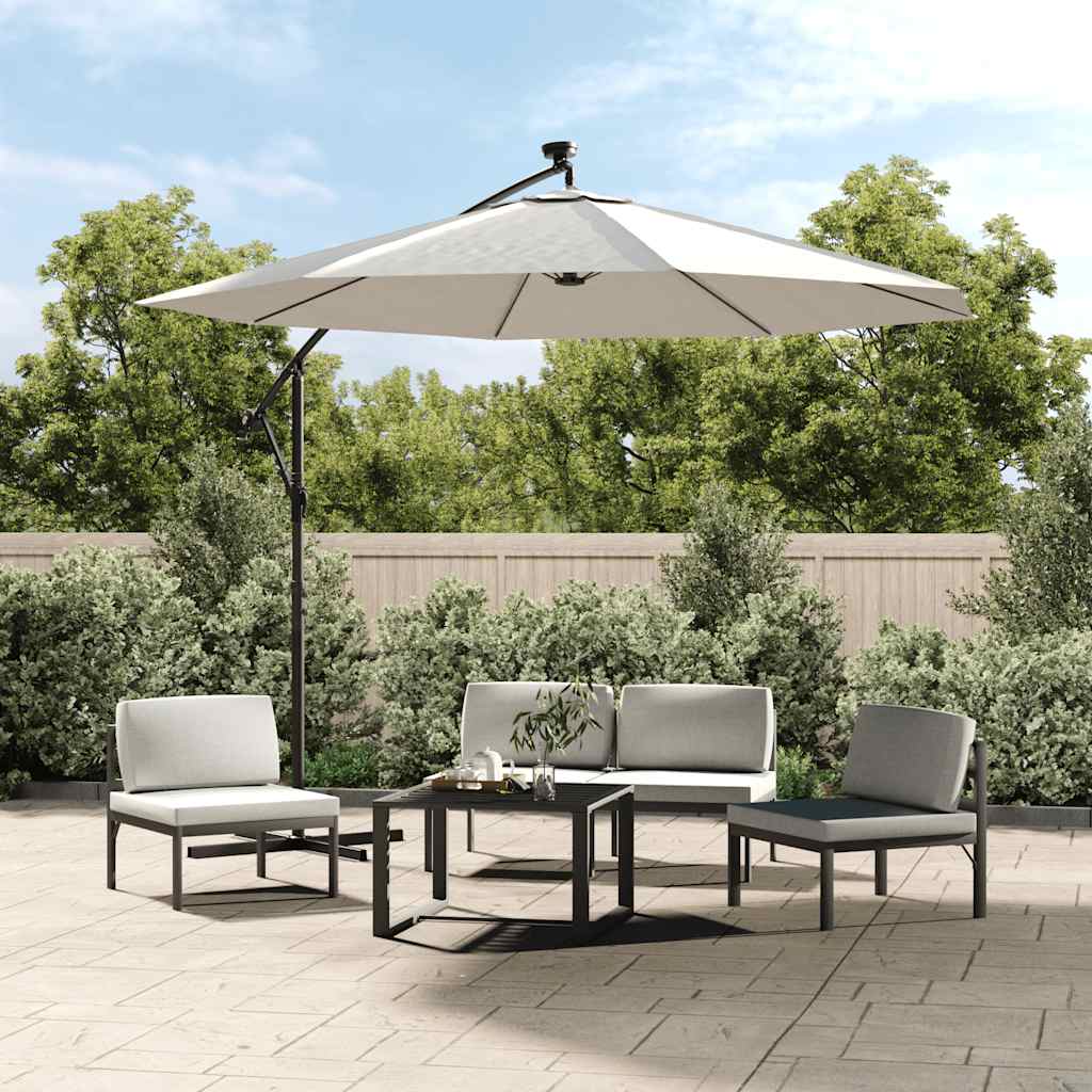 Vidaxl vervangingsdoek voor tuinparasol 350 cm zandwit