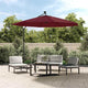 Vidaxl vervangingsdoek voor tuinparasol 350 cm bordeauxrood