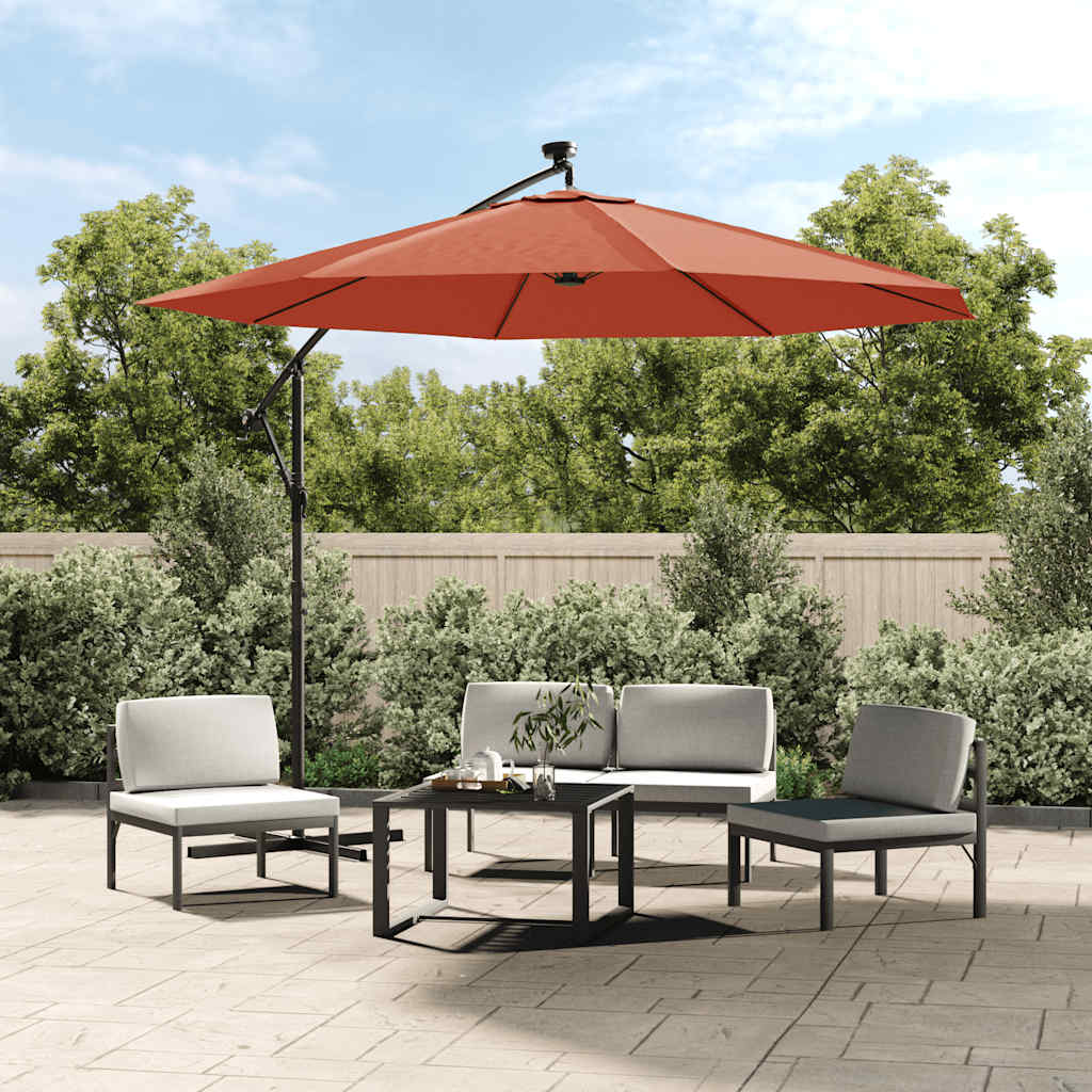 Vidaxl vervangingsdoek voor tuinparasol 350 cm terracottakleurig