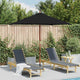 Vidaxl parasol met houten paal 150x200 cm zwart