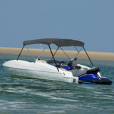 Vidaxl biminitop 3-boogs 183x196x137 cm antracietkleurig - afbeelding 1