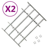 Vidaxl raambeveiligingen verstelbaar 2 st 1000-1500 mm - afbeelding 1