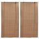 Vidaxl rolgordijnen 2 st 80x160 cm bamboe bruin