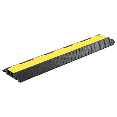 Vidaxl kabelbeschermer drempels 2 st 2 tunnels 101,5 cm rubber