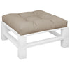 Vidaxl palletkussen 70x70x12 cm stof taupe
