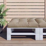 Vidaxl palletkussen 70x70x12 cm stof taupe - afbeelding 1