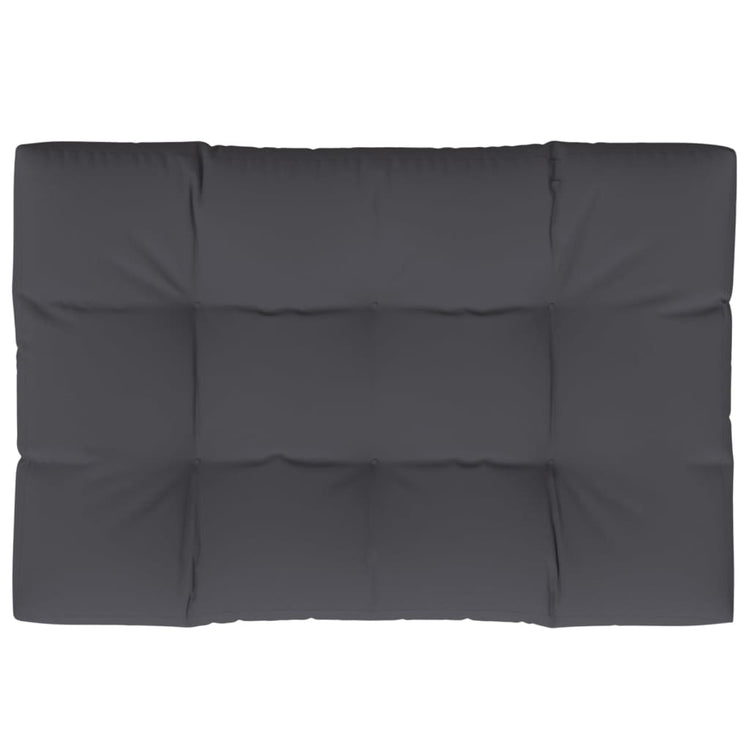 Vidaxl palletkussen 120x80x12 cm stof antracietkleurig