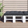 Vidaxl palletkussen 120x80x12 cm stof antracietkleurig