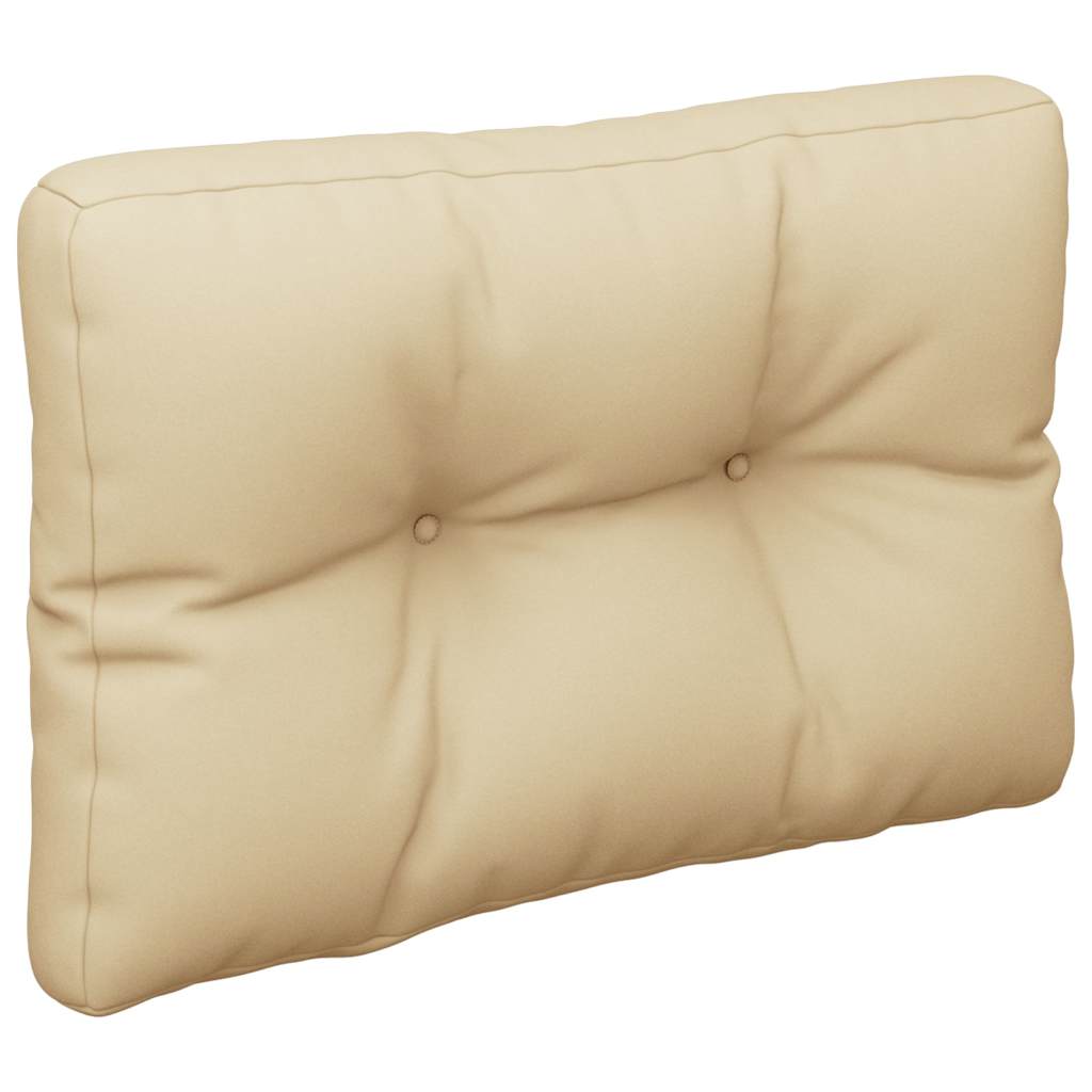 Vidaxl palletkussen 50x40x12 cm stof beige