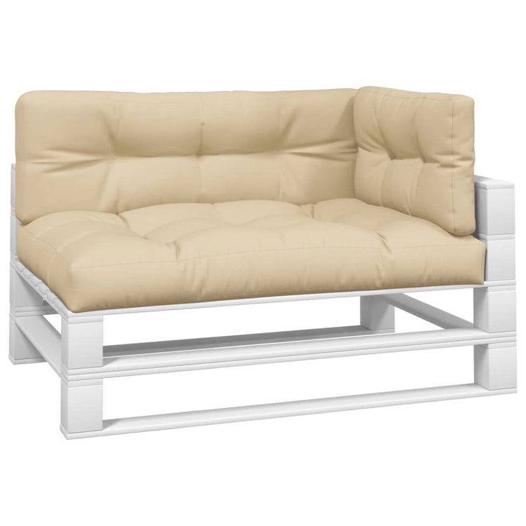VidaXL Palletkussens 3 st stof beige