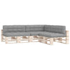 VidaXL Bankkussens pallet 7 st grijs